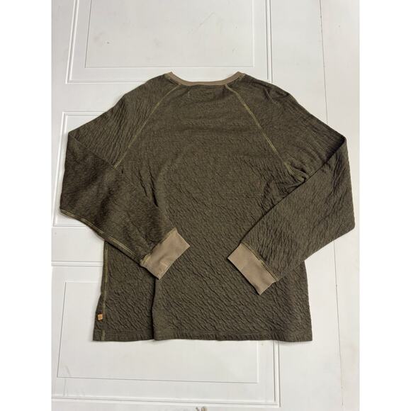 Nifty Genius Men’s Brown Green Olive Pullover Textured Sweatshirt Sweater XL - Picture 6 of 6